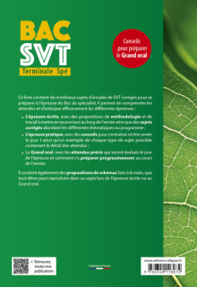 Bac SVT Tle Spé - Annales thématiques corrigées