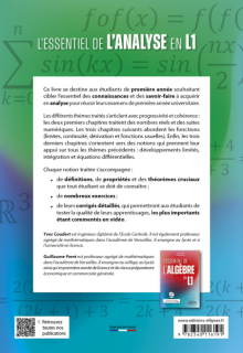 L'essentiel de l'analyse en L1