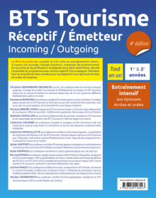 BTS Tourisme - Réceptif/Émetteur - Incoming/Outgoing - 4e édition