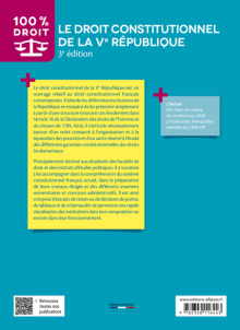 Le droit constitutionnel de la Ve République - 3e édition