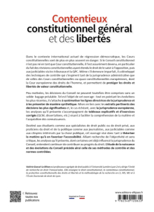 Contentieux constitutionnel général et des libertés - 3e édition