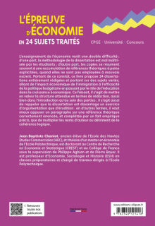 L'épreuve d'économie en 24 sujets traités - CPGE, Université, Concours
