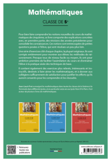 Mathématiques - Classe de 5e - Pour ceux qui veulent comprendre - 2e édition