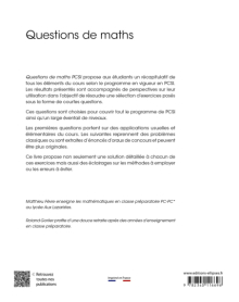 Questions de maths - PCSI