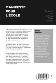 Manifeste pour l'école