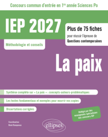 Concours commun IEP 2027. Plus de 100 fiches pour réussir l'épreuve de questions contemporaines - Nouveau thème / Le vivant - édition 2027