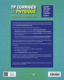 TP corrigés de Physique Prépas, Concours